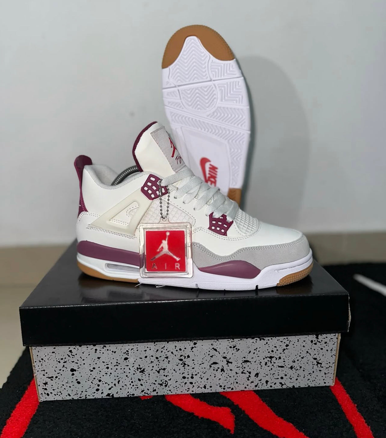 Nike Air Jordan 4 Retro ‘ burgundy purple ‘